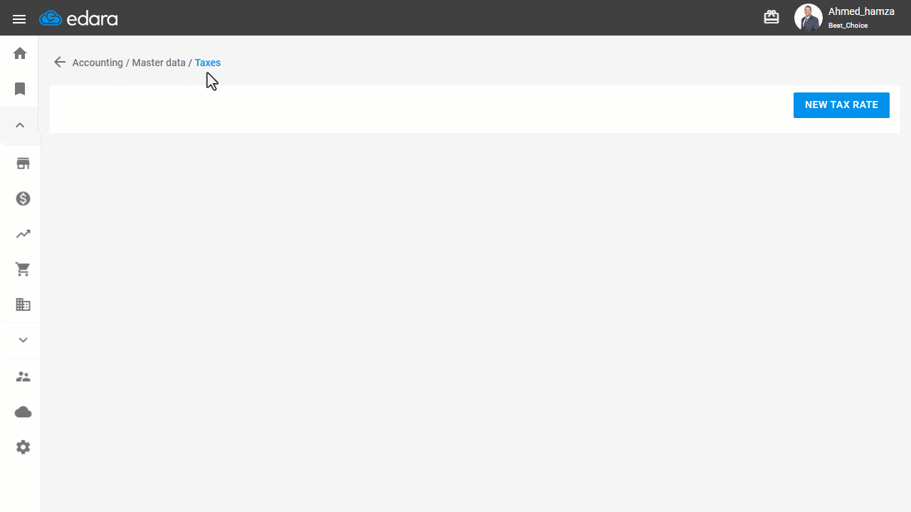 Creating a VAT Rate on Sales Only — Click on “Save”.