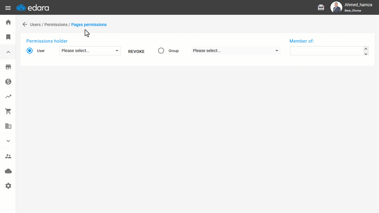 Granting Access to the Sales Approvals Page — Click on “Save”.