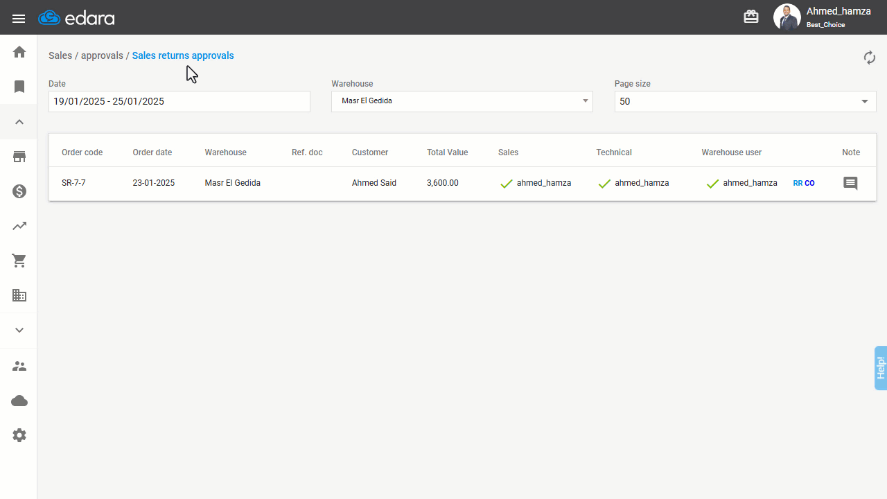 Saving the Cash Out Document — Click “Save”.