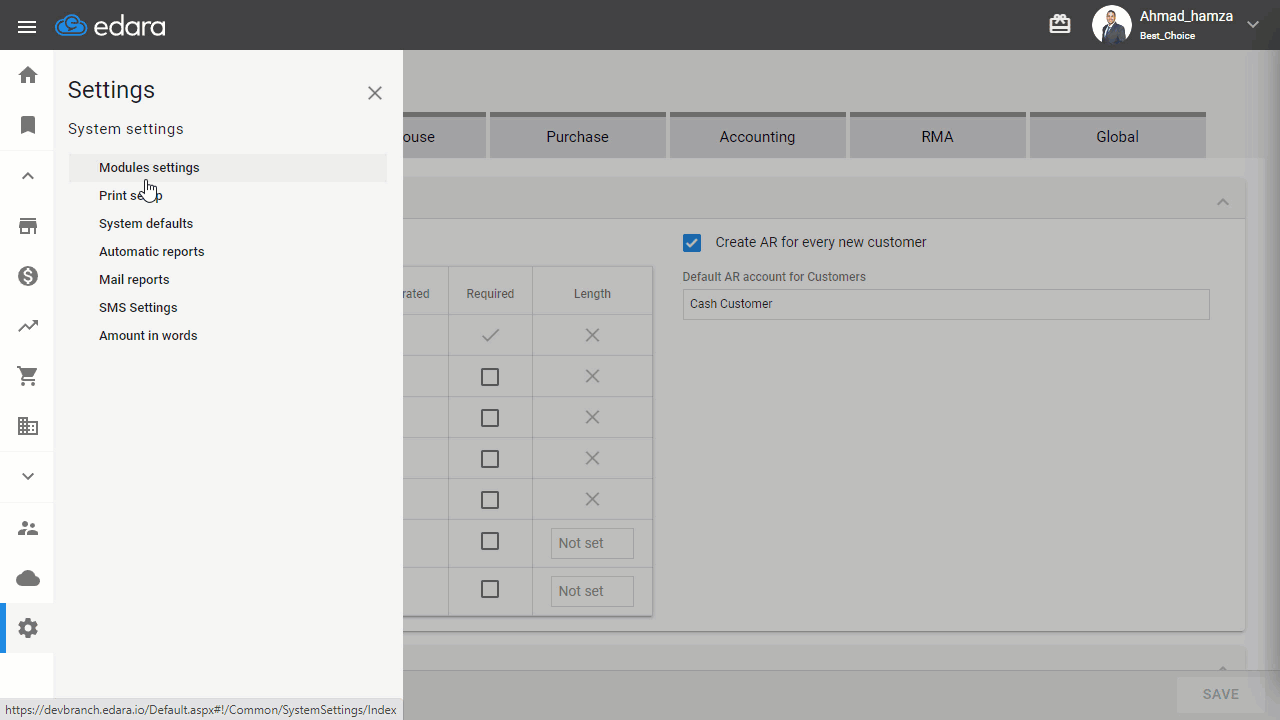 Printing Barcodes Including Batch Numbers — Enable the "Allow selection of batch number using barcode" setting