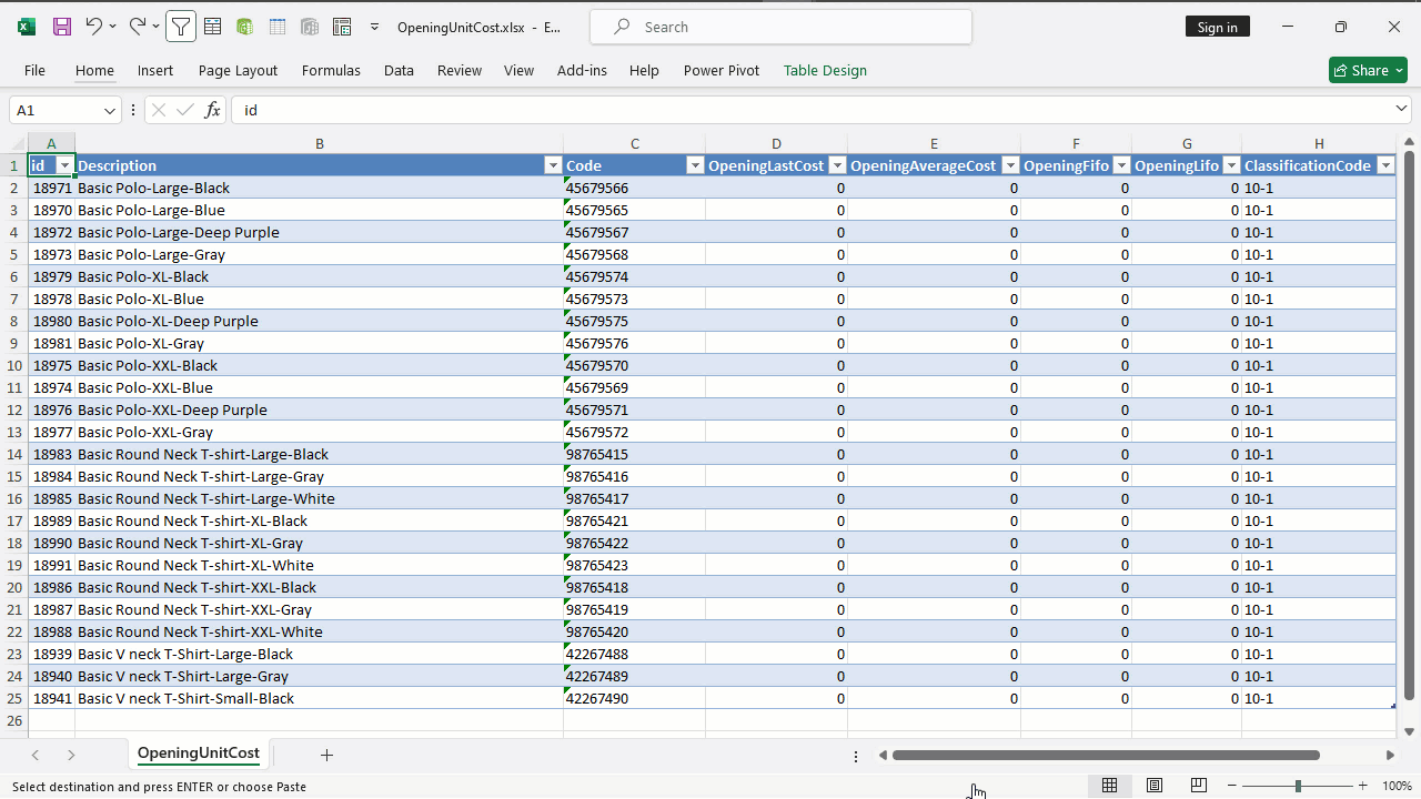 Importing the Excel File Back into “Edara” — Click “Save”