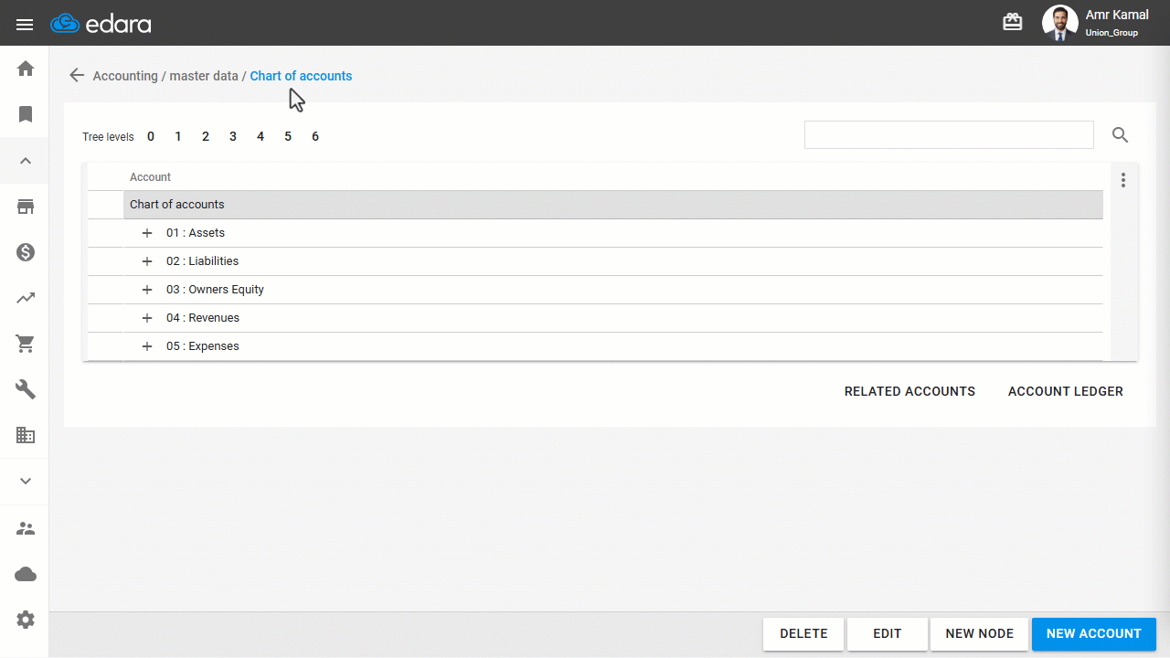 Creating a Treasury, Bank Account, or Visa Account — Click on "Save".