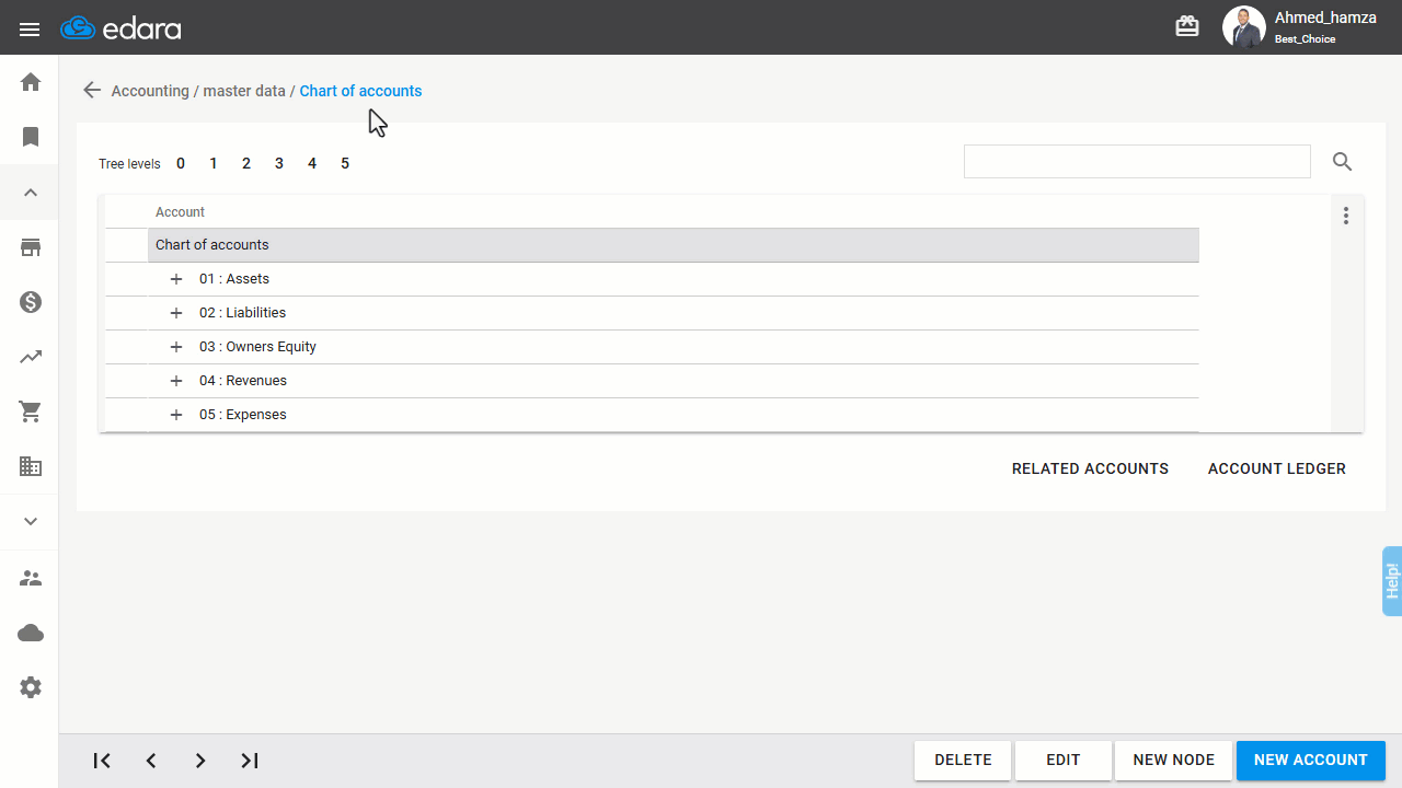How to link an account to a default cost center — Click “Update”.