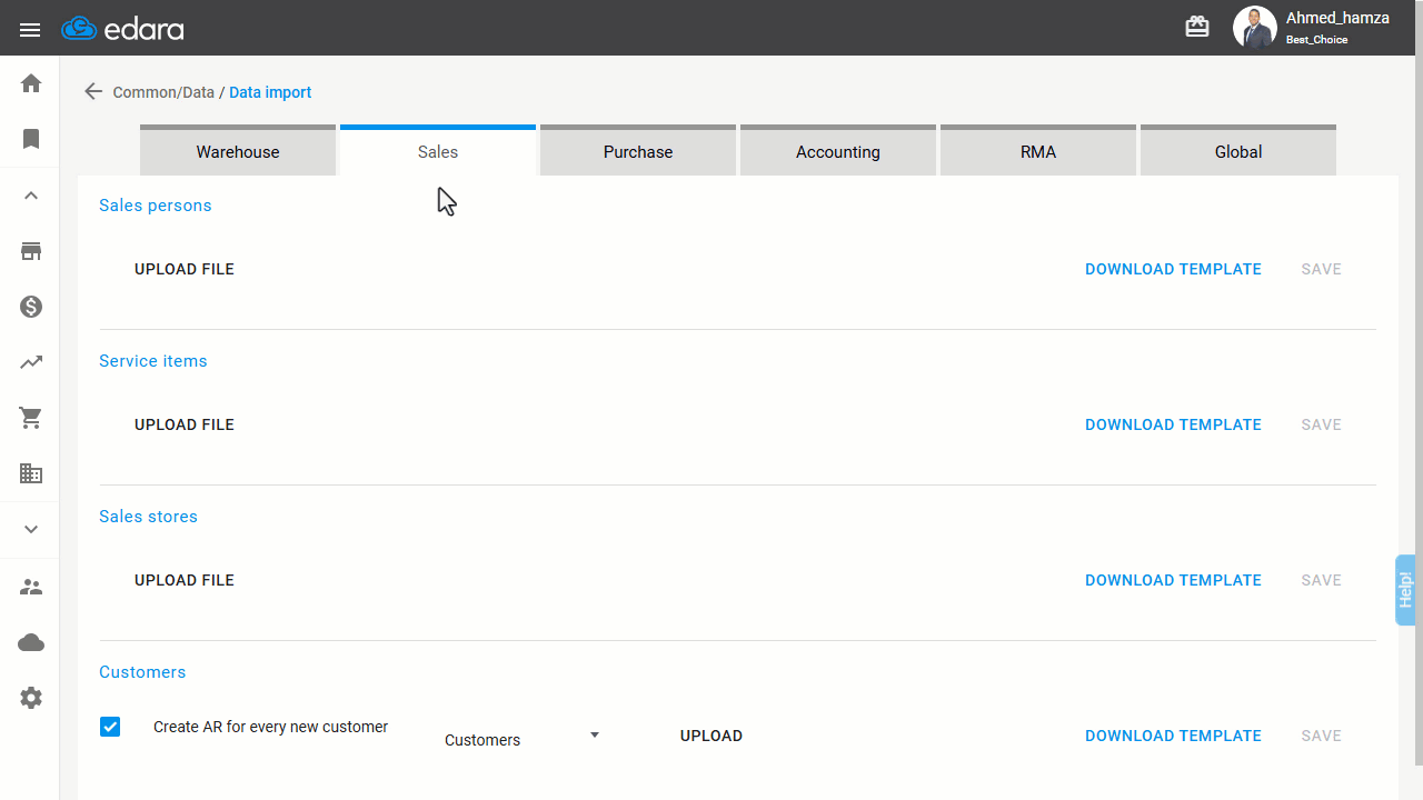 Adding Address Details in the Customer Import Template — Once saved, a summary screen will display the import process…