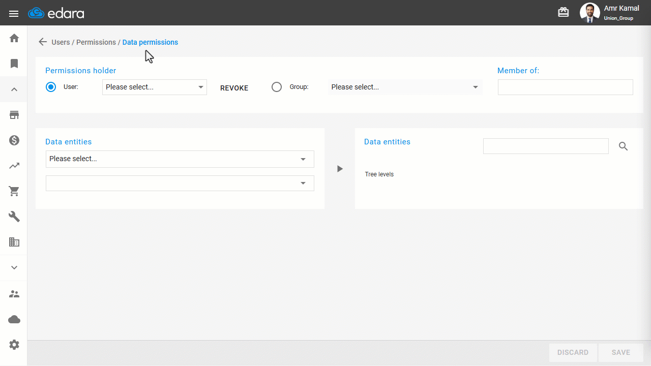 Granting/Revoking Permission to Transfer Between Warehouses — Click on "Save".