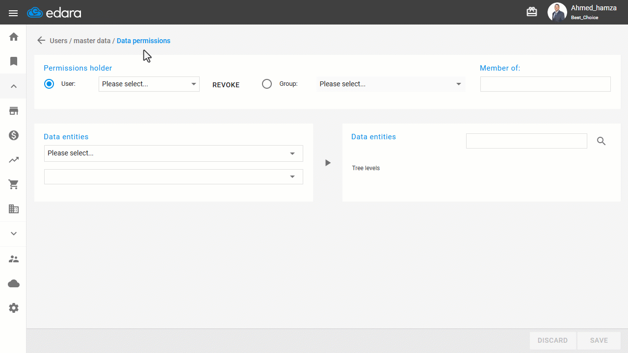Granting Permission for Notes Payable Accounts — Click on “Save”.