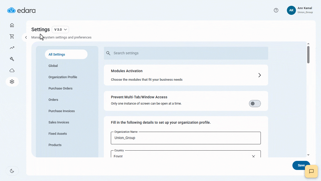 Custom Fields in POS — Click on “Save”.