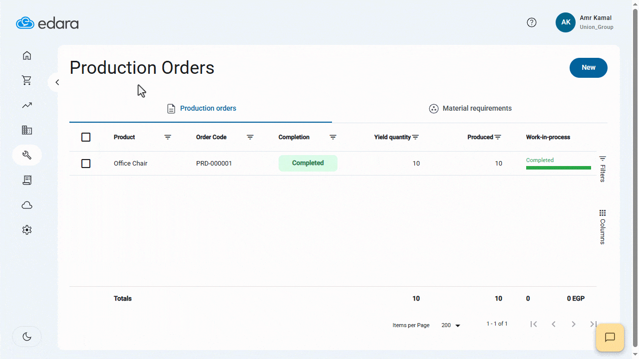 Custom Fields in Production Orders — After saving, the custom field will appear on the Production Order creation screens…