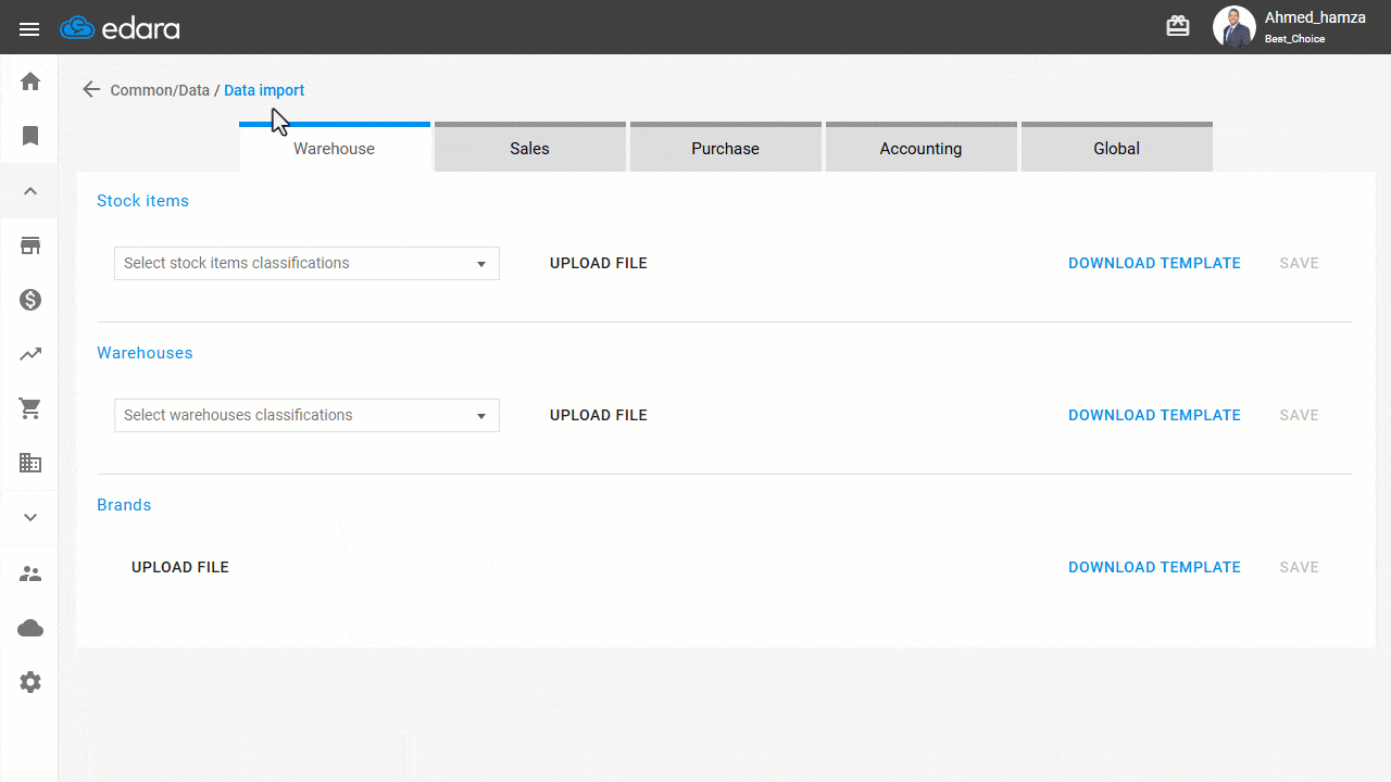 Importing Customers via Excel — Click on “Save”.