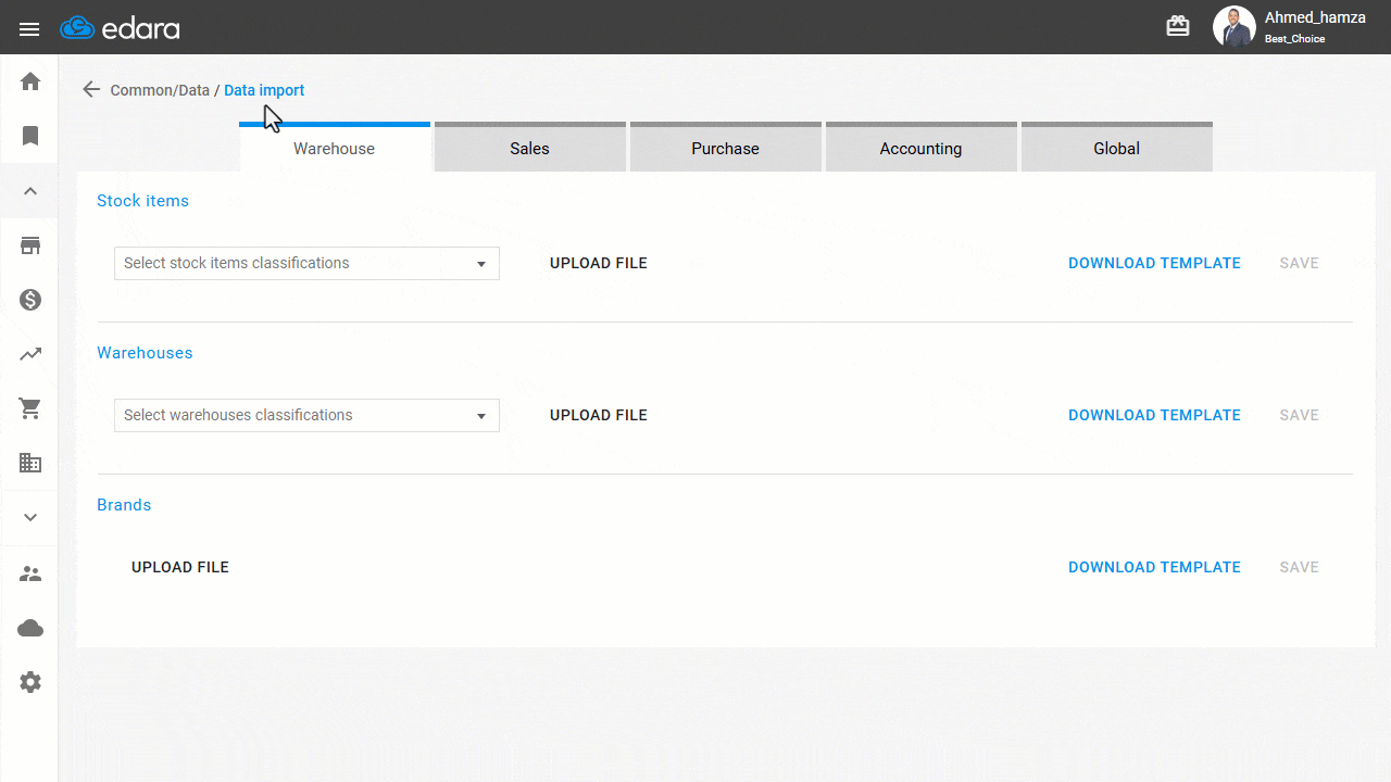 Importing Suppliers and Creating Accounts for Each One — Click on “Save”.