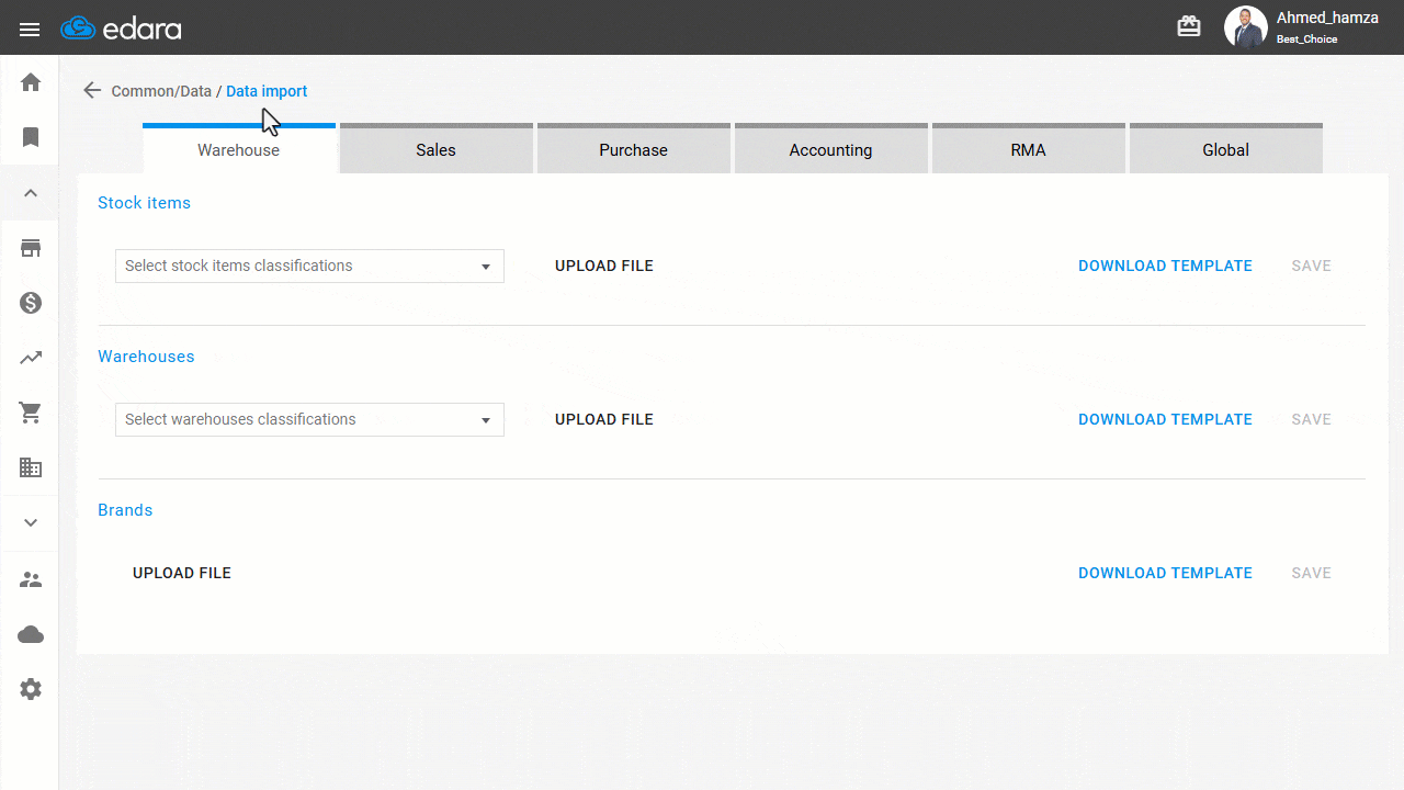 Importing Supplier Data and Linking it to Related Customer Accounts — Click on “Save”.