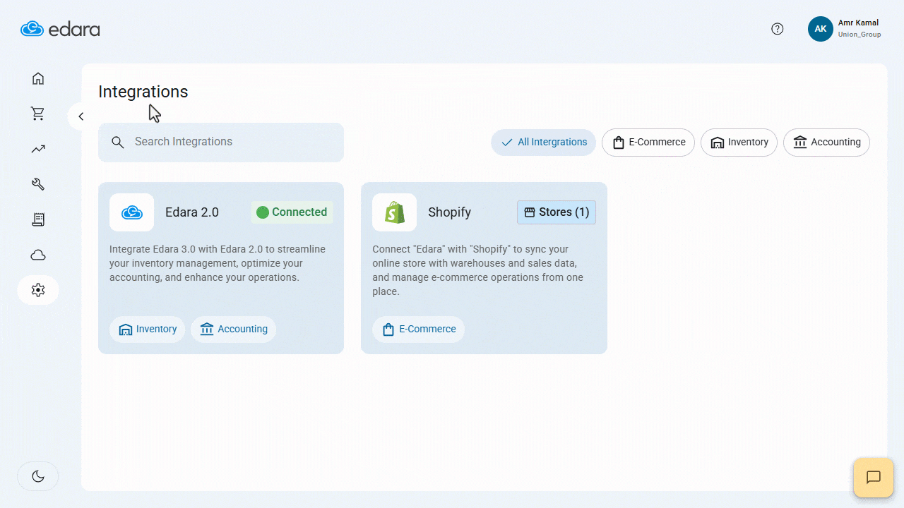 Integration Between Edara and Shopify — You can connect more than one store to Edara by going to the Shopify stores page and…