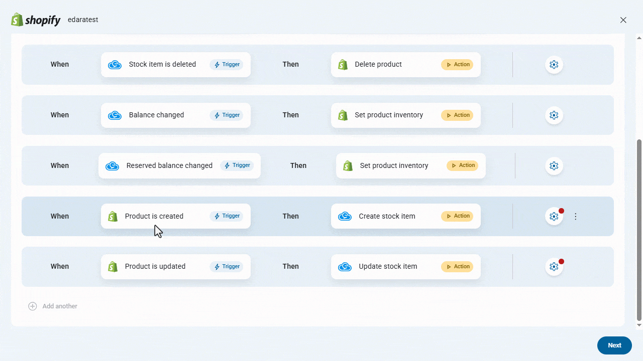 5. When the reserved balance changes in “Edara”, the product inventory is updated in “Shopify” — Click on “Save”.