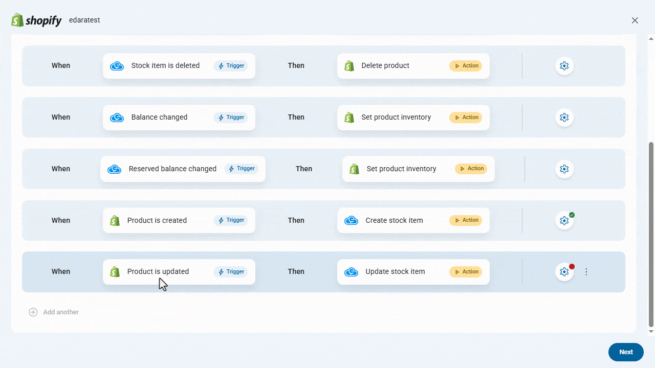 5. When the reserved balance changes in “Edara”, the product inventory is updated in “Shopify” — Click on “Save”.