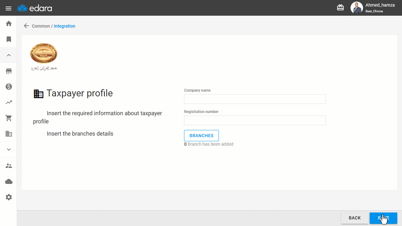 4. Taxpayer Profile — Click on “OK”.