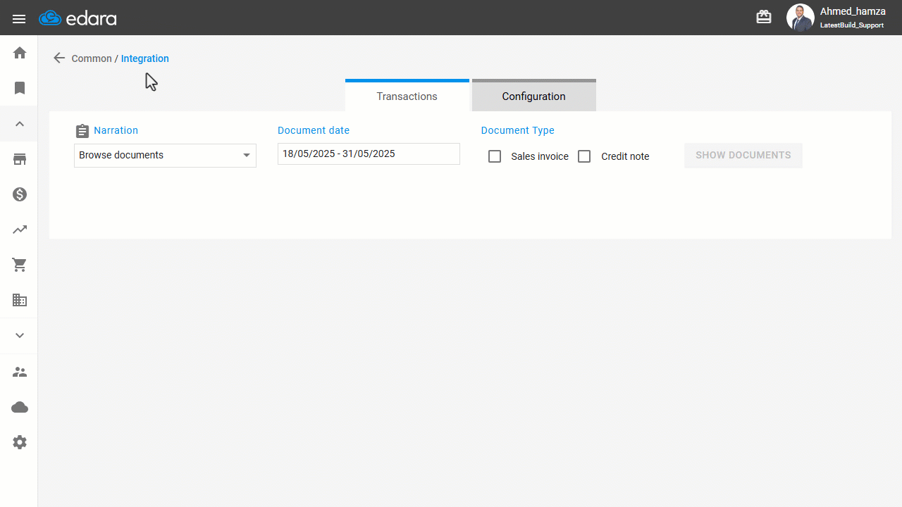 Downloading Invoices (Tax - Simplified) — Click on “” to download the documents in XML format easily.