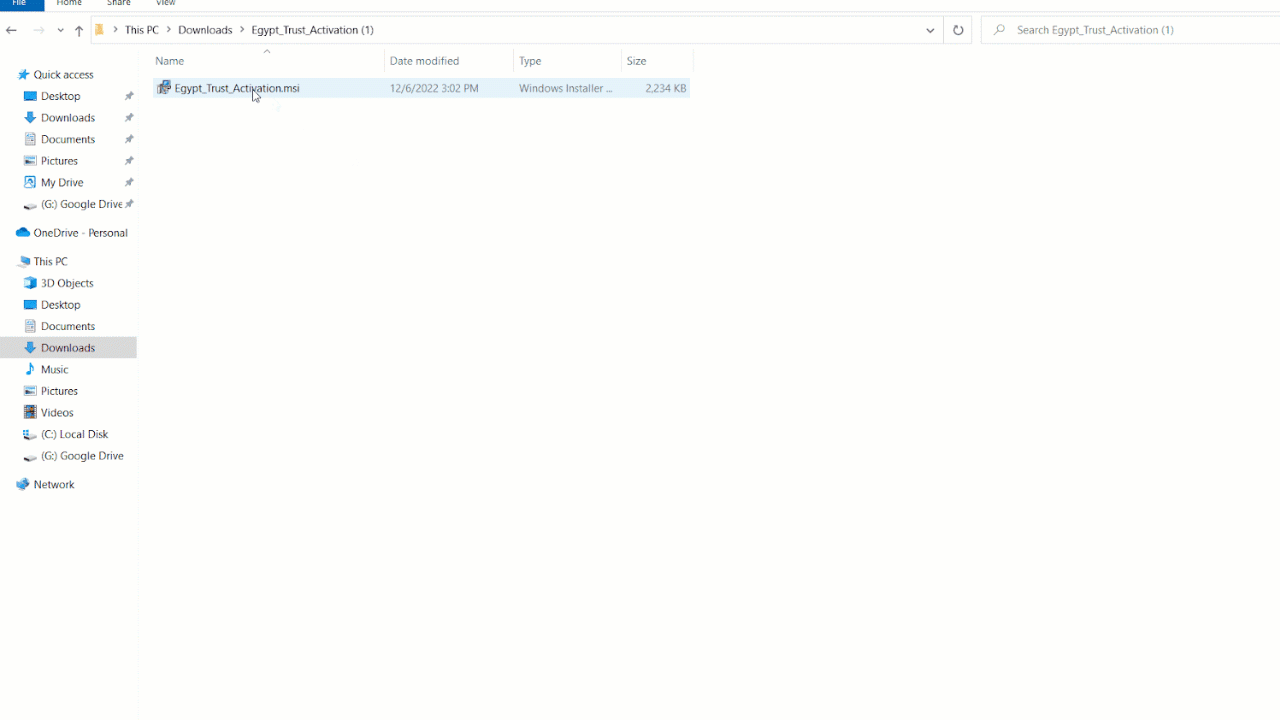 1- Accessing the Electronic Signature/Stamp Settings File – Windows — Make sure to select Private CSP during setup.