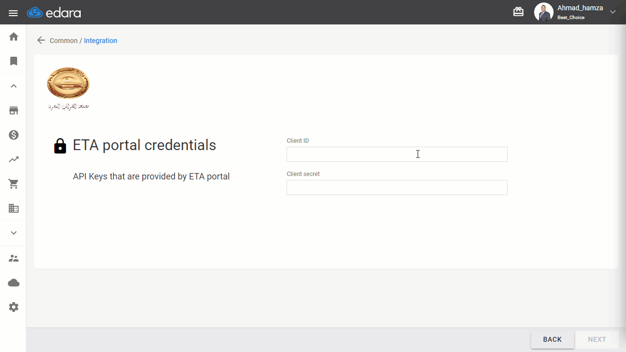5- Branch Identifier and Activity Code — Click "Save"