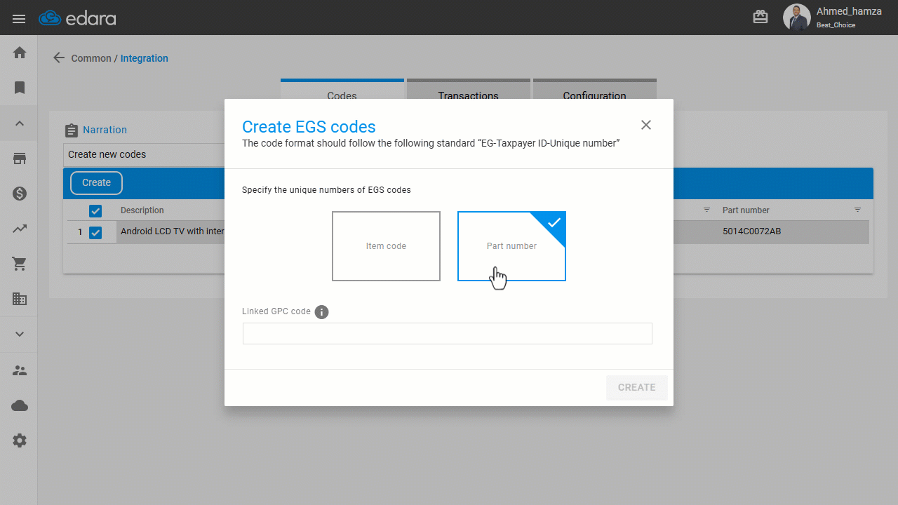 Registering EGS Codes for Items and Sending Them from “Edara” to the E-Invoice Portal — Click on “Got it”.