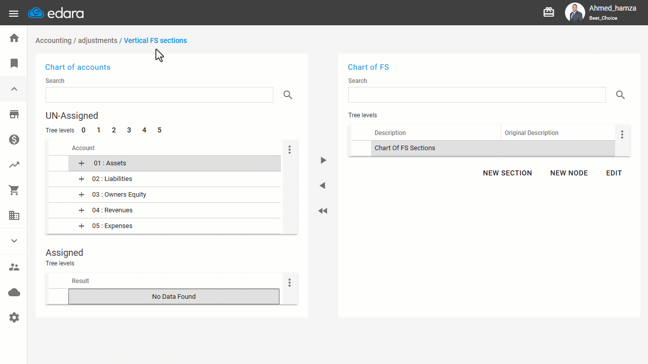 First: Creating the Balance Sheet — Click on "Save".