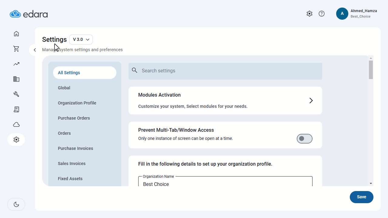 Creating Custom Fields for Fixed Assets — Click “Save.”