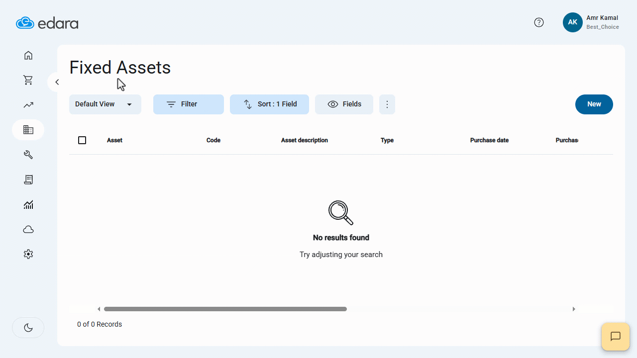 Creating a New Asset Type — Click on "Save".