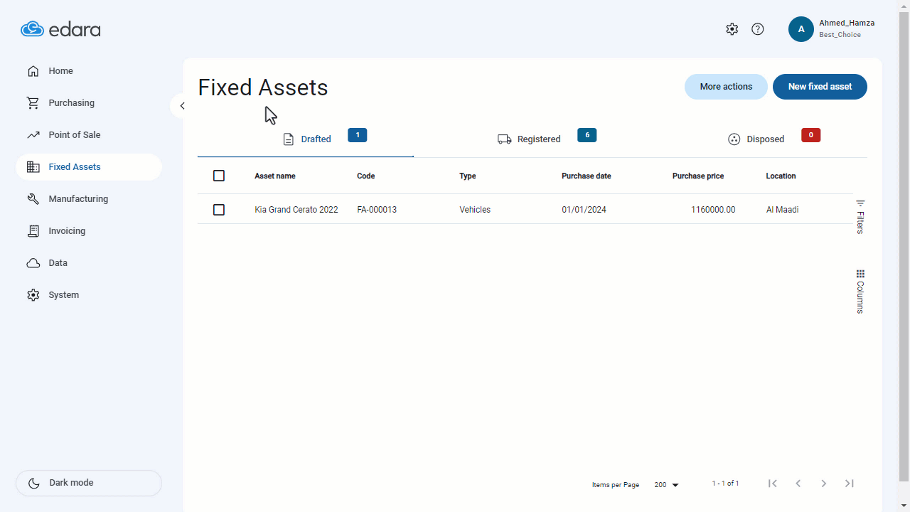 How to Convert Asset Drafts to Registered Assets — Right-click on the asset and select “Register”.