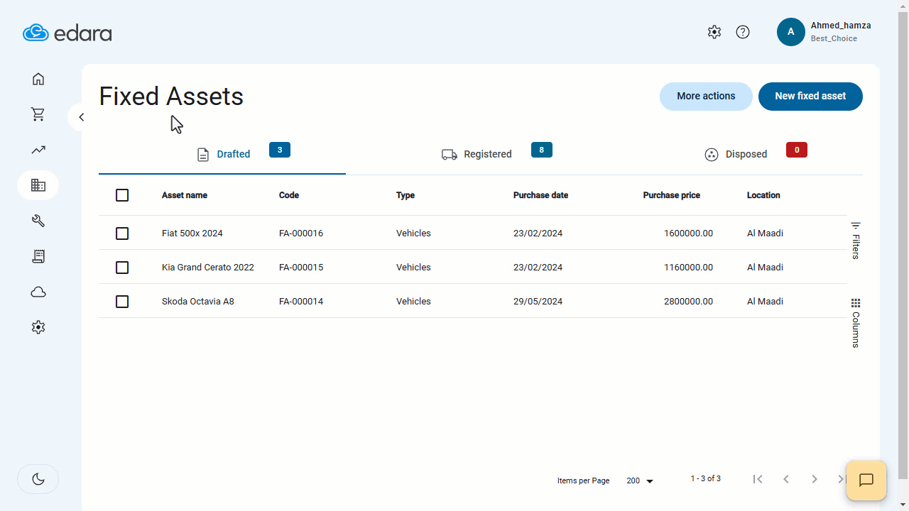 How to Convert Asset Drafts to Registered Assets — Right-click on the asset and select “Register”.