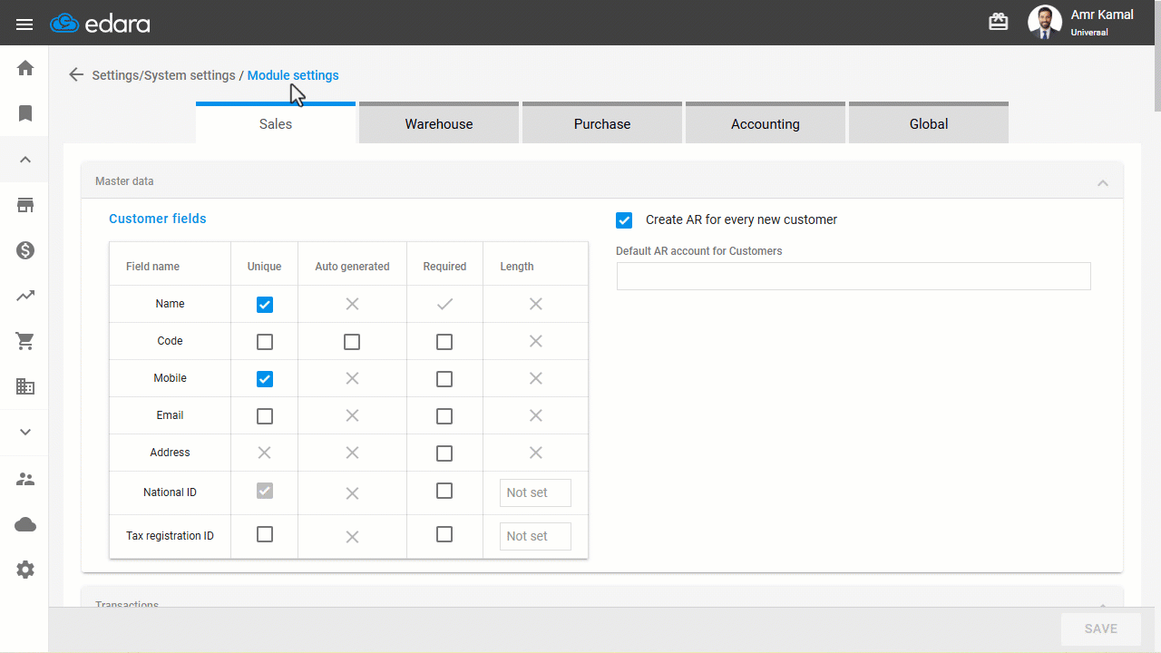 Enabling the 2D Barcode Separator Setting — Click on "Save".