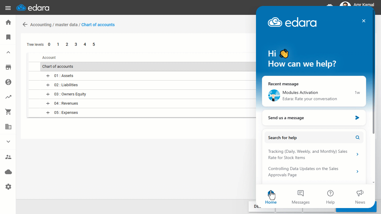 Accessing Previous Conversations — Click on the conversation you want to open to view its details.