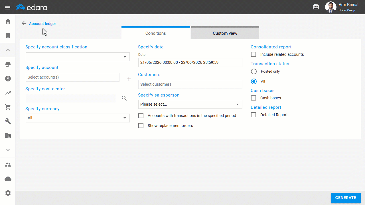 Second: Displaying the Account Ledger Report — You will find that the cogs average cost balance shown in the Gross Profit…