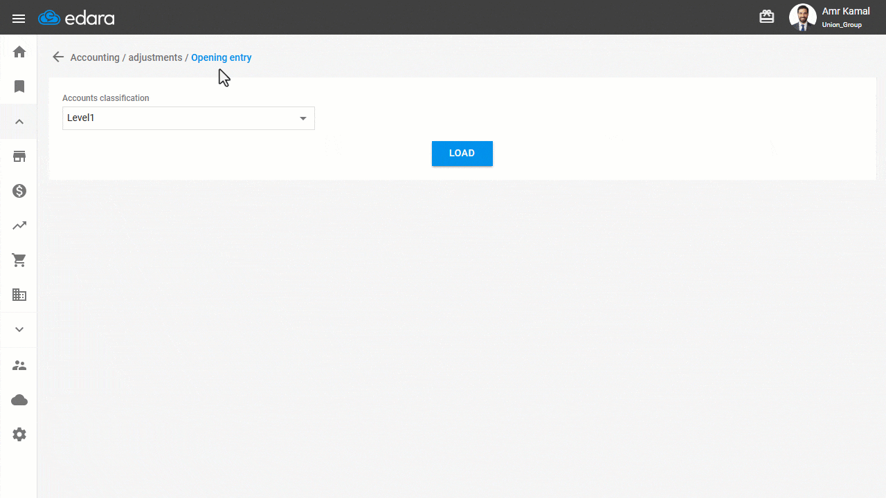 Creating an Opening Balance for a Customer — Click on “Save”.