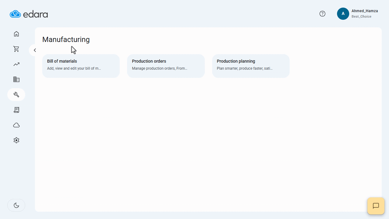 Exporting Bills of Materials to Excel — An Excel file will be downloaded containing the full details of the selected Bills…