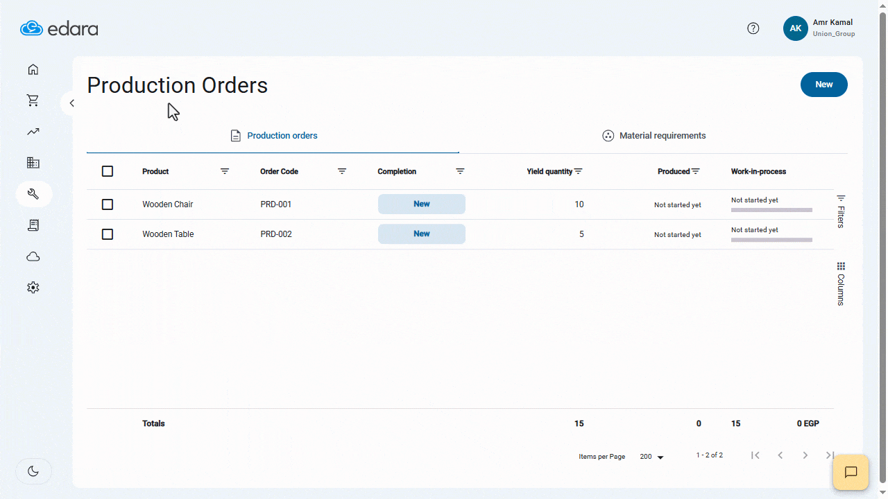Starting Production Orders in Bulk — Click on “Got It”.