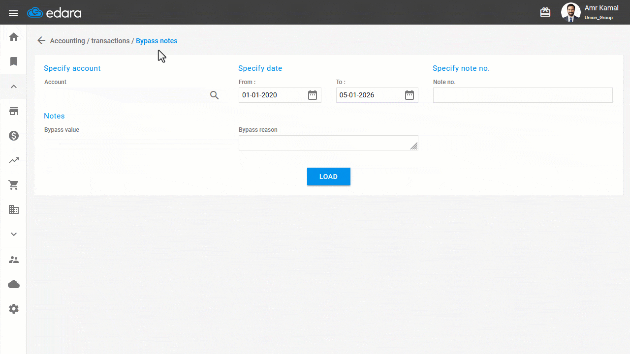 Bypassing Notes — Click on “Yes” when the confirmation message appears.