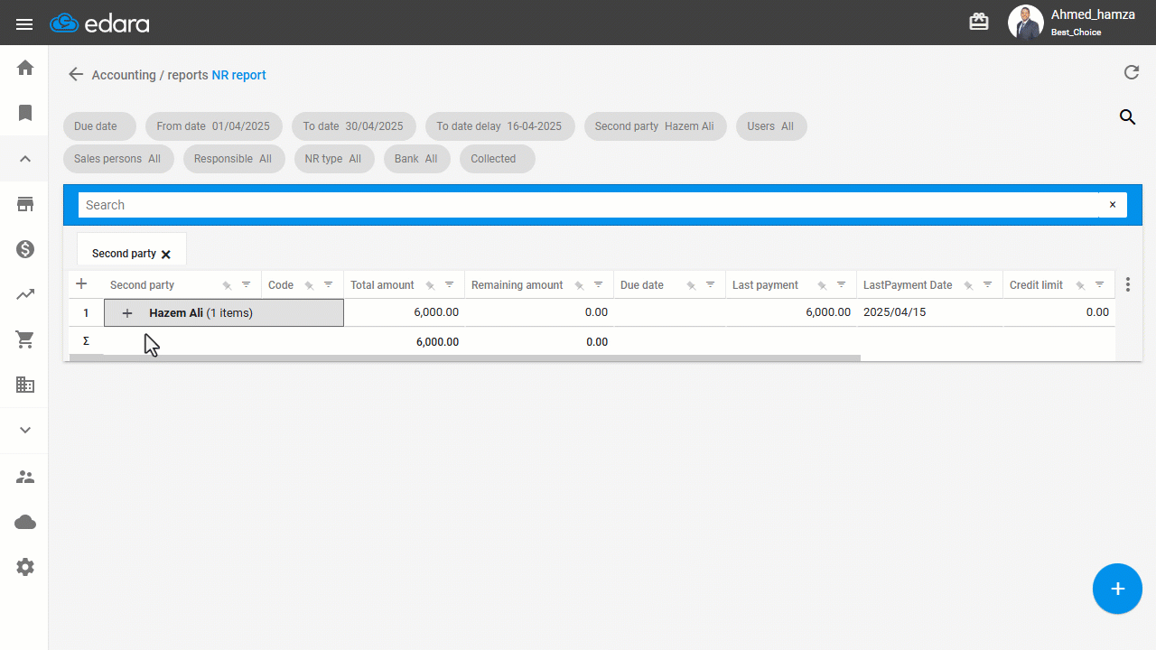 Canceling the Collection of Notes Receivable — Click on “Generate”.