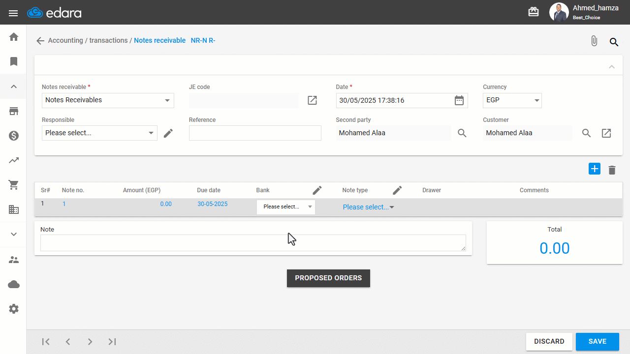 2. Linking to an Existing Account — You can select a previously saved bank from the dropdown list before clicking the 🖉…