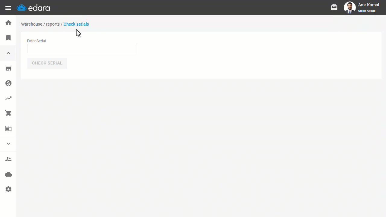 Check Serials — Click on “Check serial”.