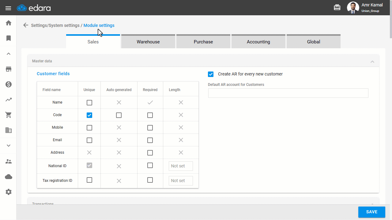 Considering the Sales Return in the Sales Order Payment Status — Click on “Save”.