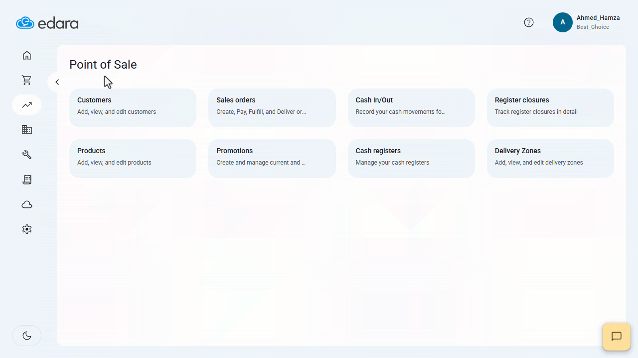 Creating Products in the POS — Click on "Save".