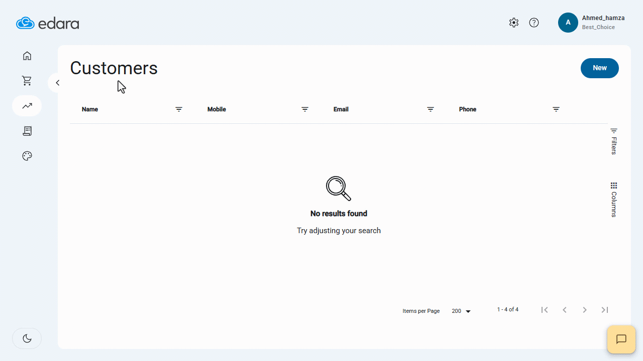 Creating a New Customer in POS — Click on “Save”.