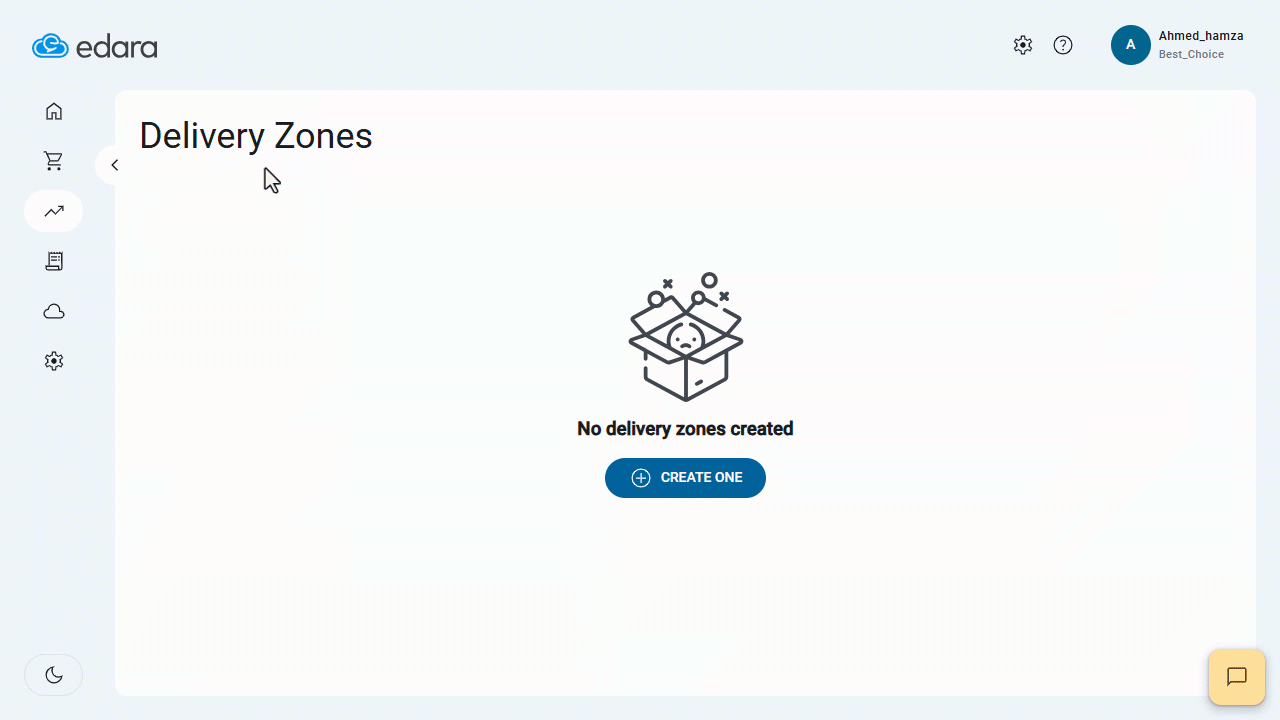 Setting Delivery Zone Fees — Click on “Save”.