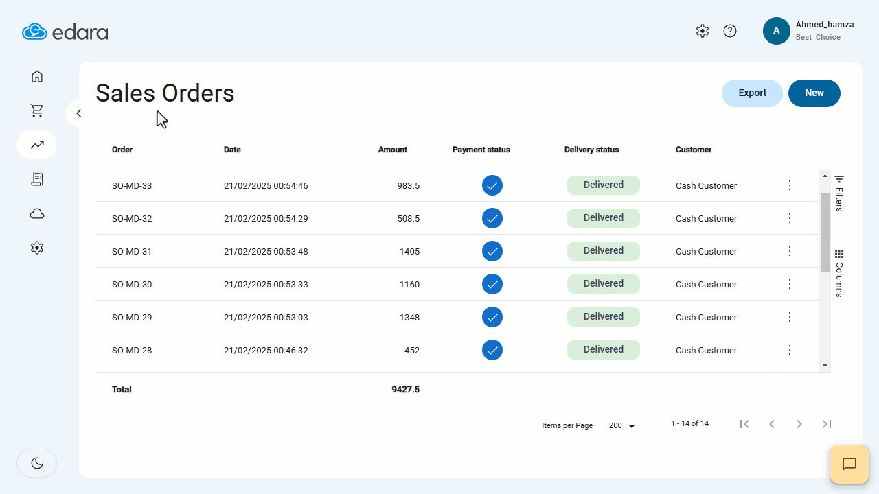 Creating a Sales Return from POS — Click on “Refund” to complete the process.