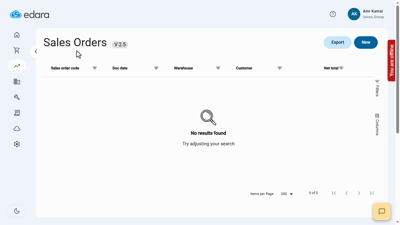 Creating a new customer in Offline Mode — Click on “Save”.