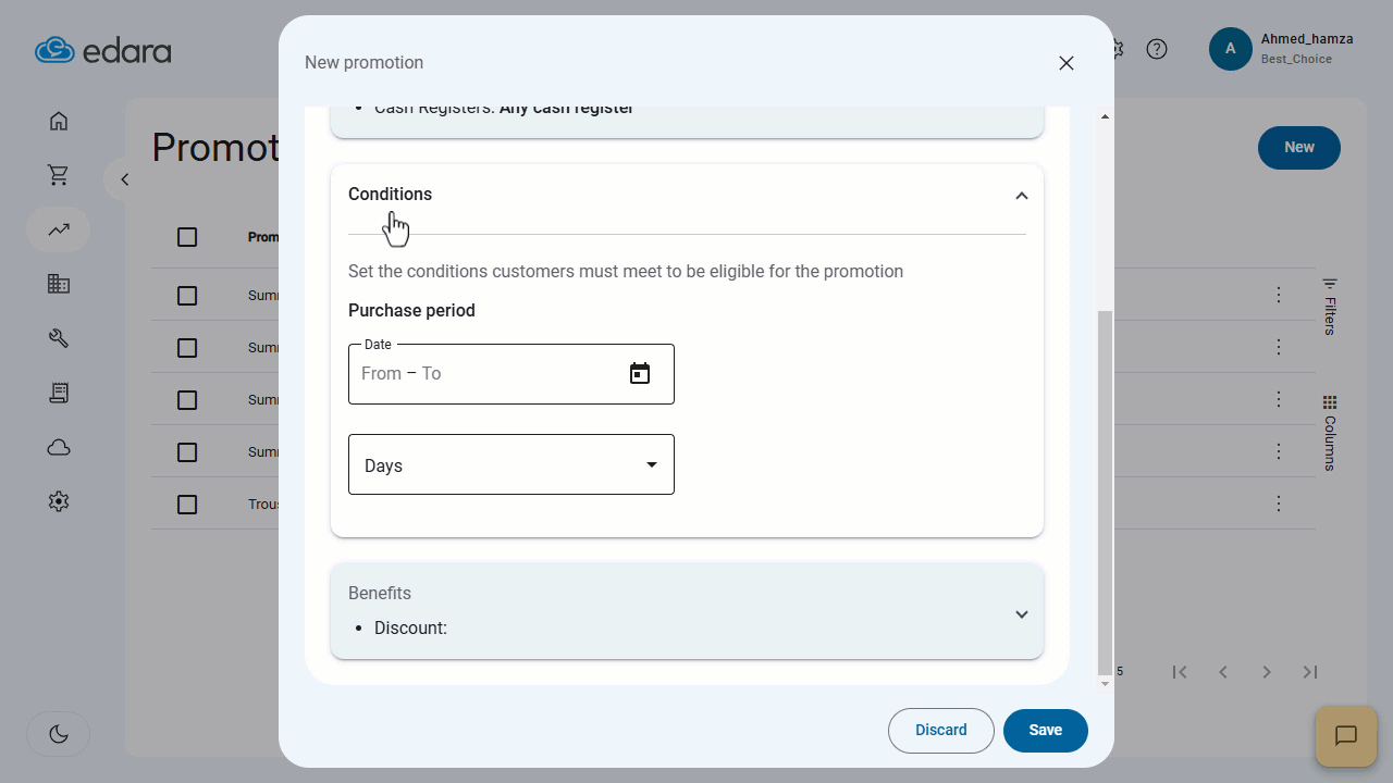 Creating an "Order Discount" Promotion — Click on “Save”.