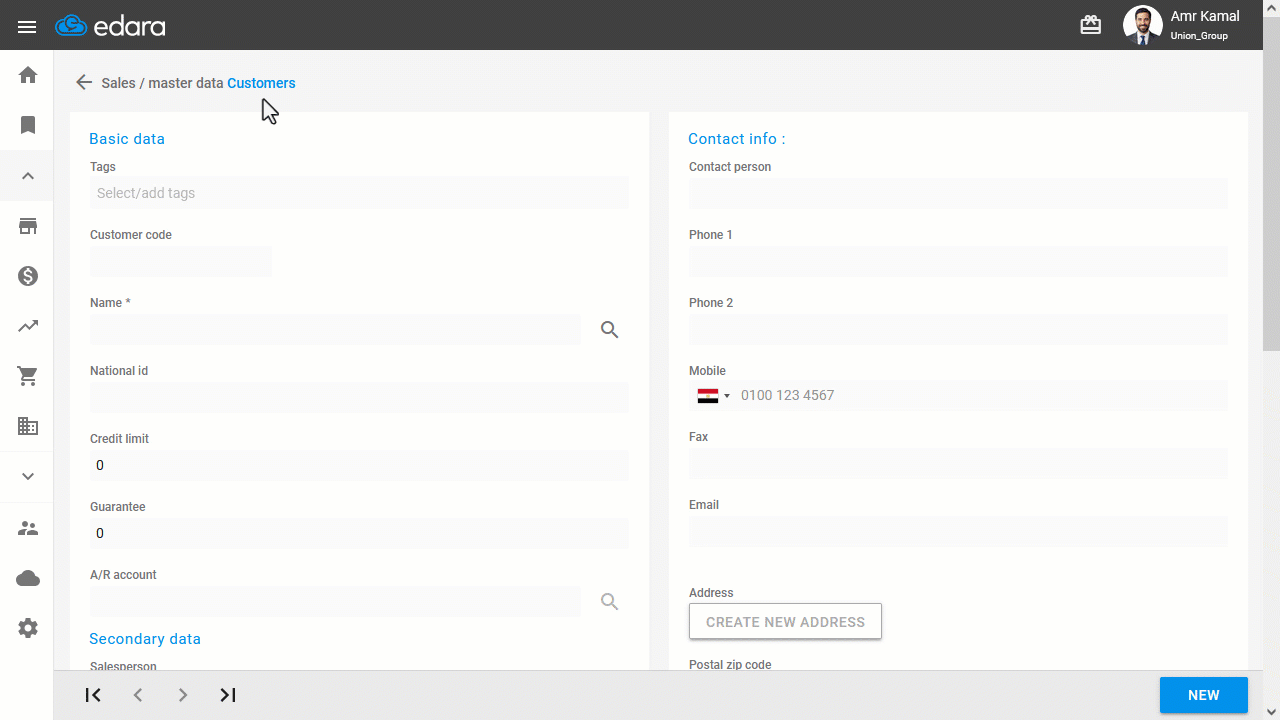 3. Linking a Customer to a Price List — Click on “Update”.