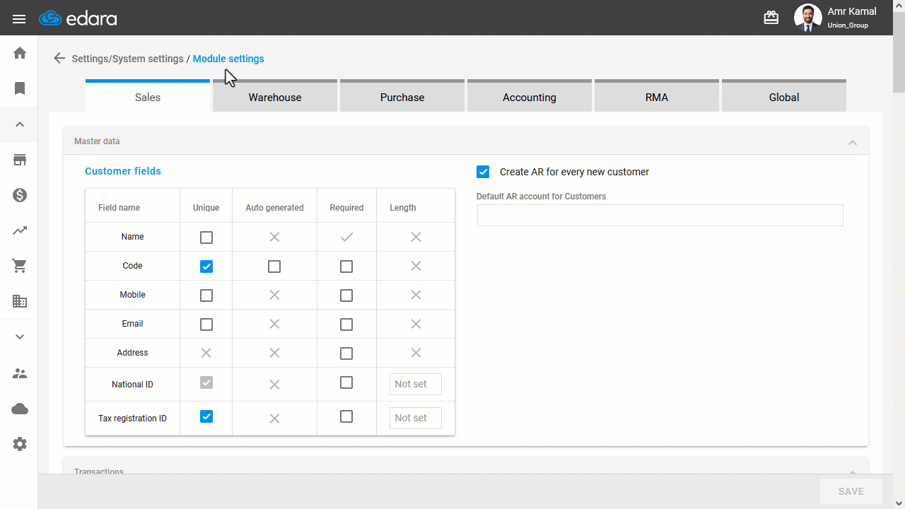 3. Linking a Customer to a Price List — Click on “Update”.