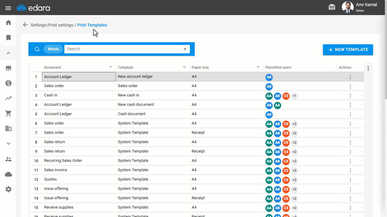 Creating a New Print Template in Simple Mode — Click on the Upload icon “” to upload an image.