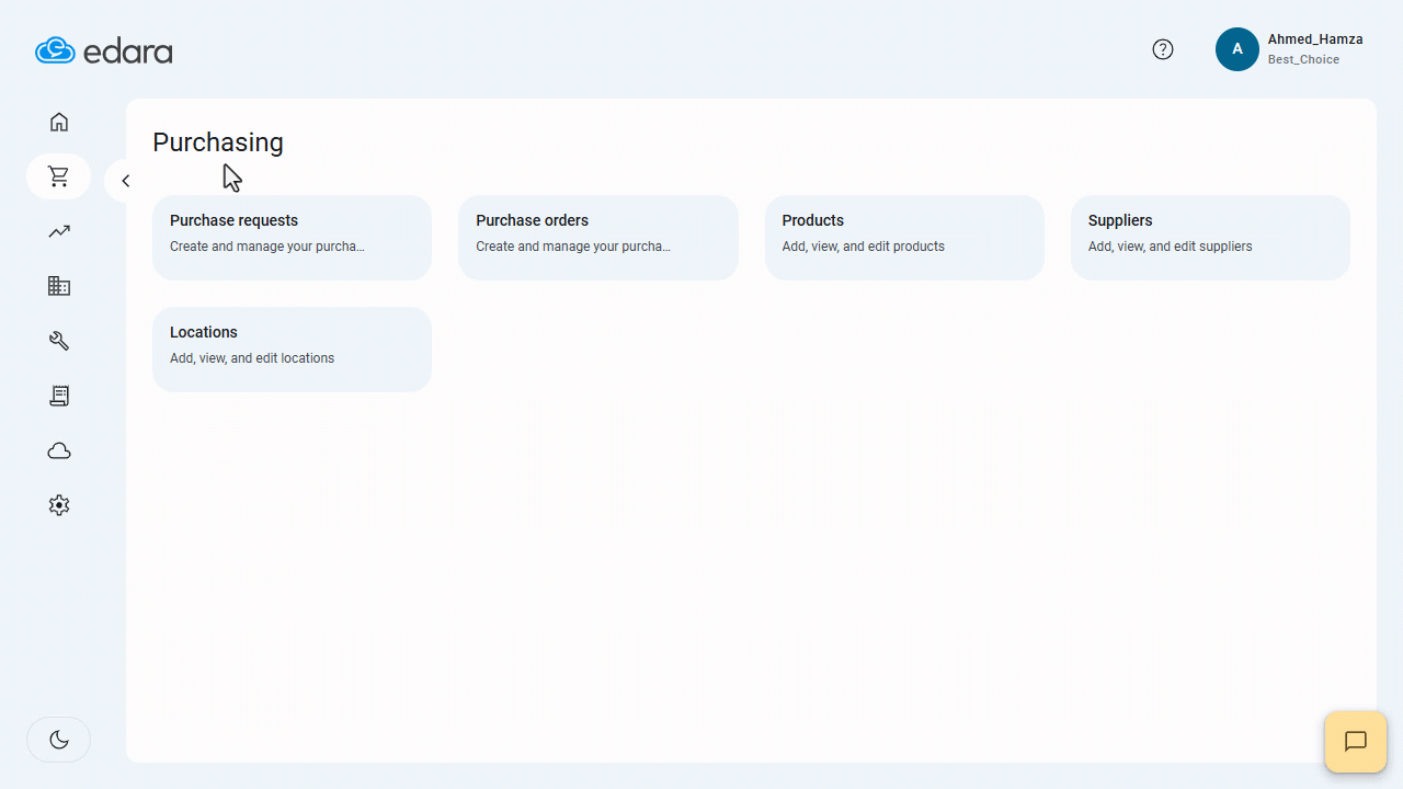 Sharing the Table View with Users — Click on "Share".