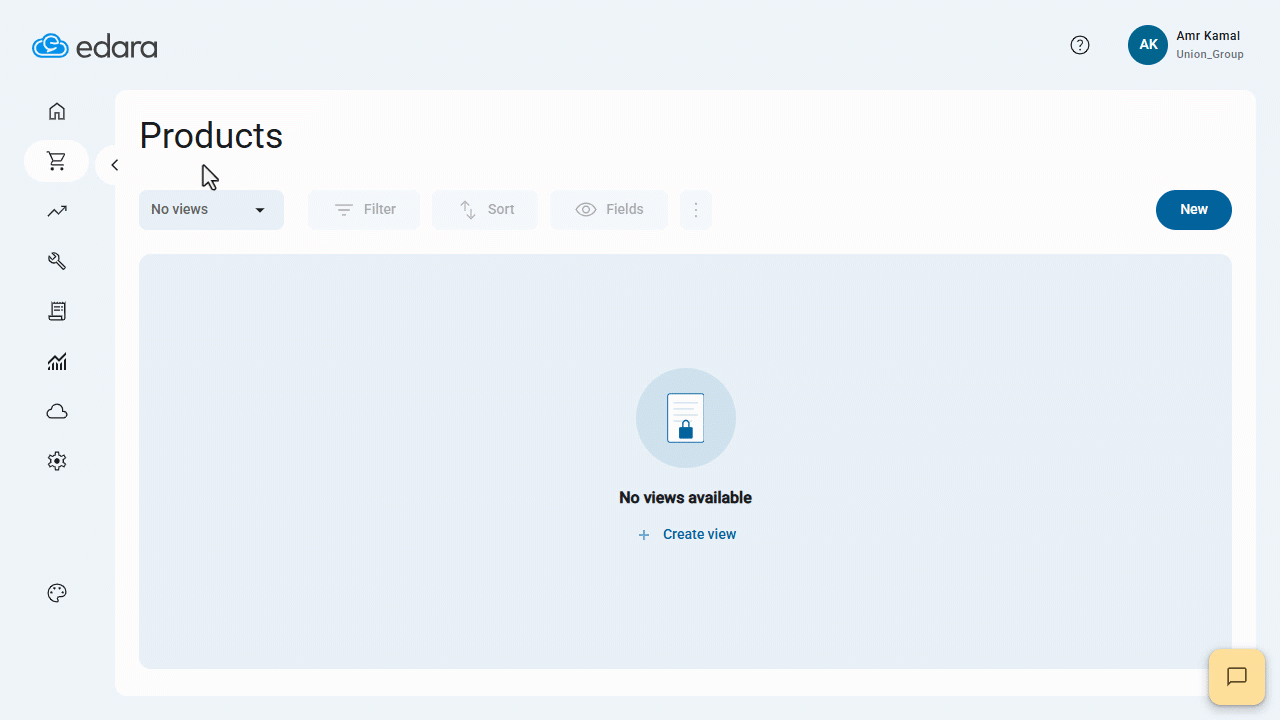 First: Importing Stock Items Data — Click on “Download Template”.